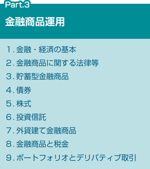 FPで学ぶ6つの分野 Part.3 金融商品運用